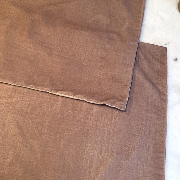 FINAL SALE Two Velvet Blush Pink Throw Pillow (pillowcases only) - Picture 2 of 7